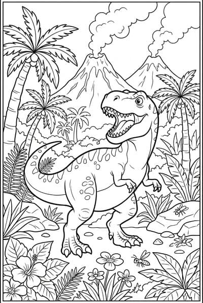 Dinosaur Coloring Book